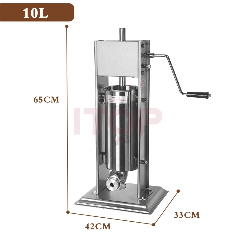 10L Churros Maker Latin Churro Making Machine Spain snacks machine and 10L commercial sausage filling machine