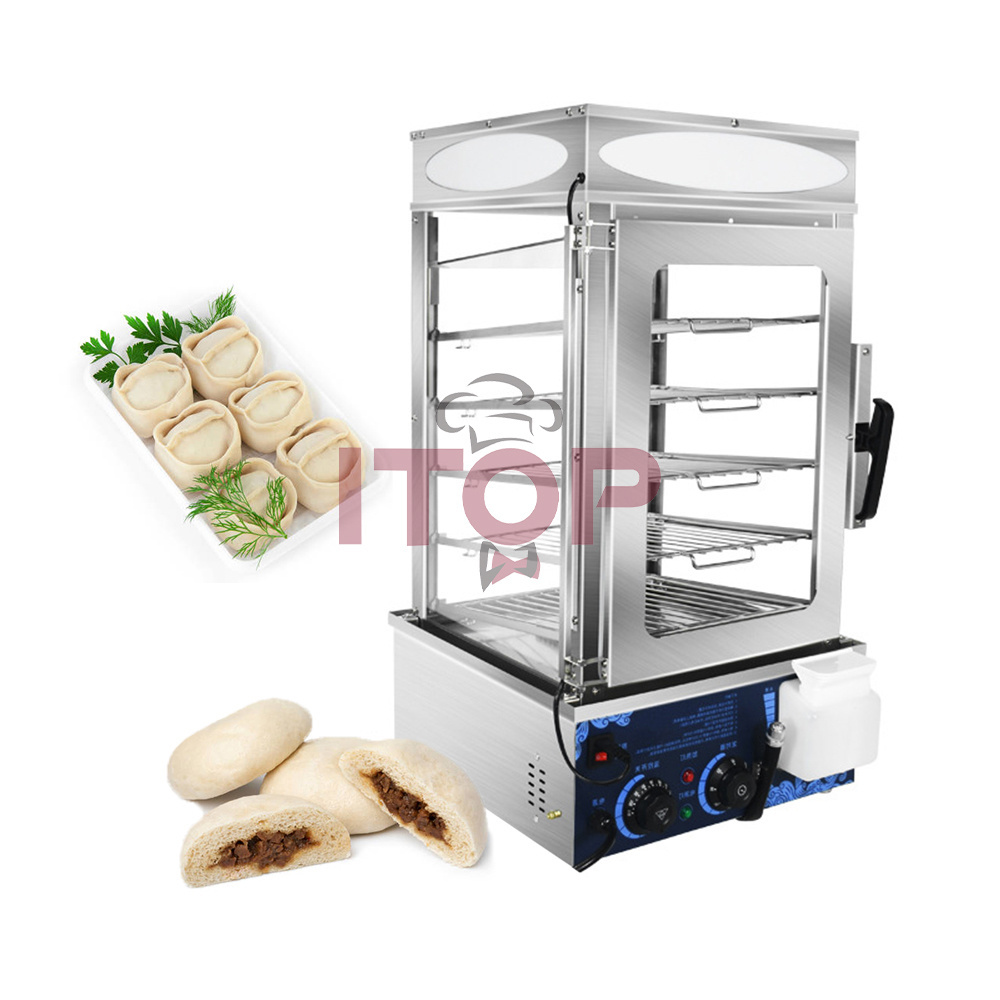 Transparent Food Display Cabinet/electric Food Steamer/stainless Steel Dim Sum Steamer/5 Layer Stainless Bread Steamer