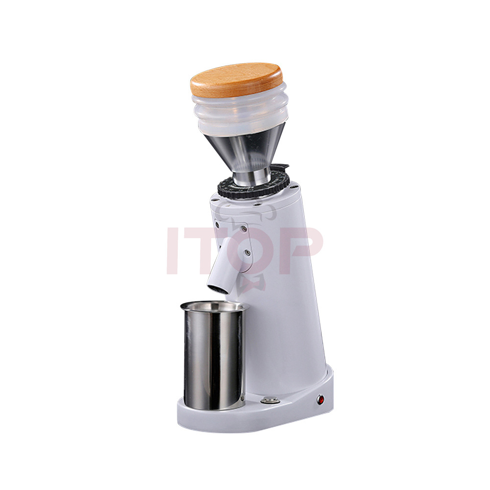 Low Speed Coffee Bean Grinder Mini Conical Steel Burr Electric Coffee Grinder Professional Zero Retention Hopper