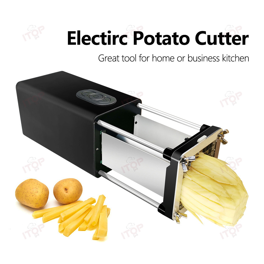 Multifunctional Electric Kitchen Vegetables Fruits Chopper Slicer Potato Chips Cube Cutting Machine French Fry Cutter