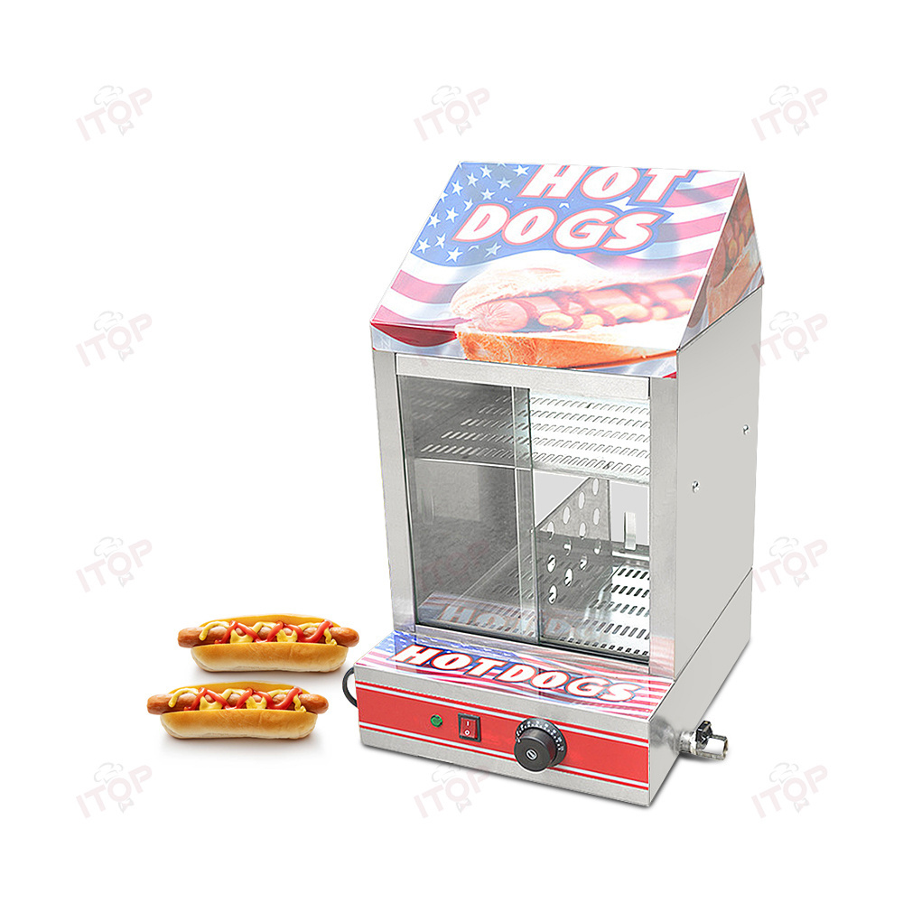 Snack Machine Electric Hot Dog Display Warmer Hot Dog Showcase Hot Dog Machine Warmer Food Warmer Showcase Display