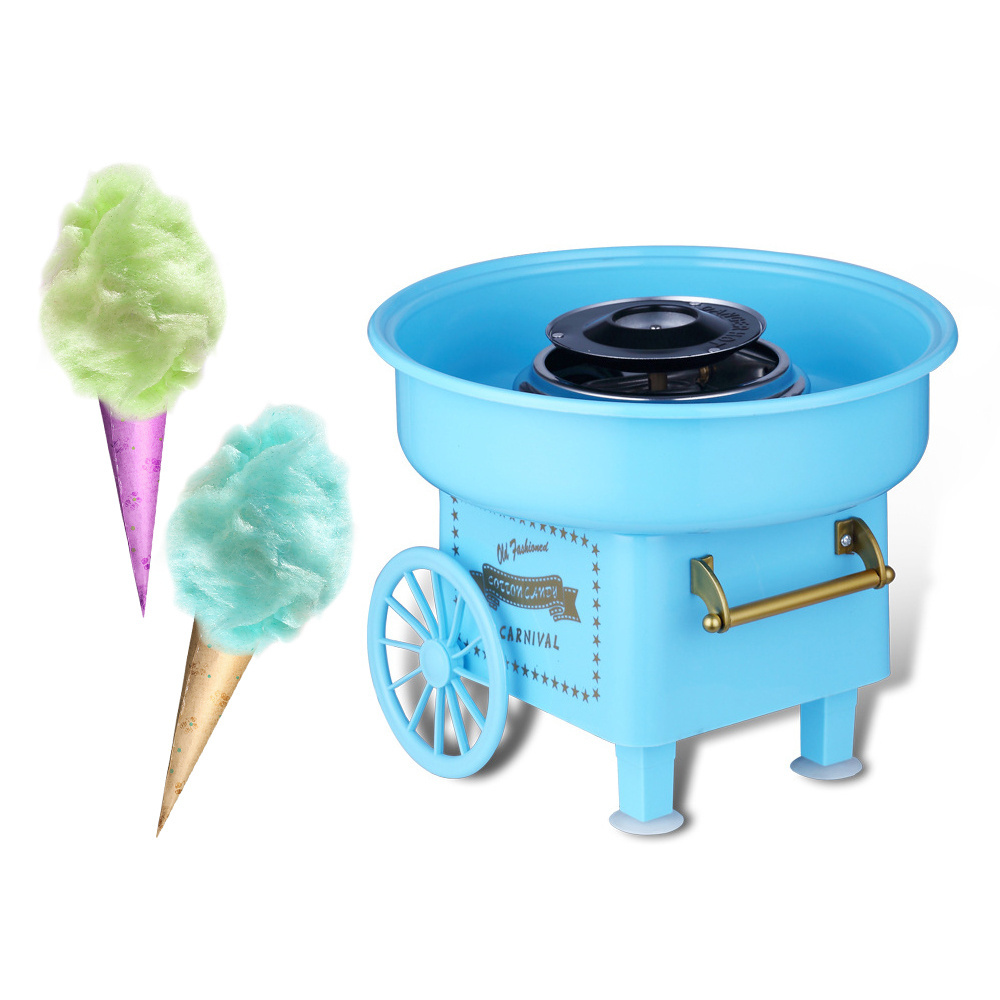 Commercial Equipment Cotton Candy Vending Machine Portable Marshmallow Cotton Candy Cart Machine