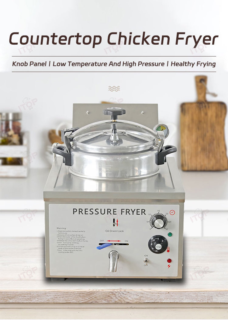 Pressure Chicken Broaster Electric Countertop Pressure Fryer Chicken/Electric Chicken Pressure Fryer 16l