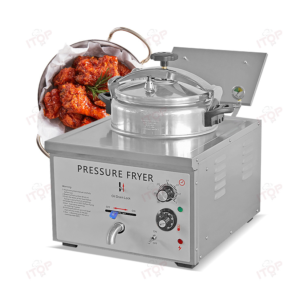 Factory Direct Large-capacity Countertop Multi-function Fried Chicken Pressure Fryer