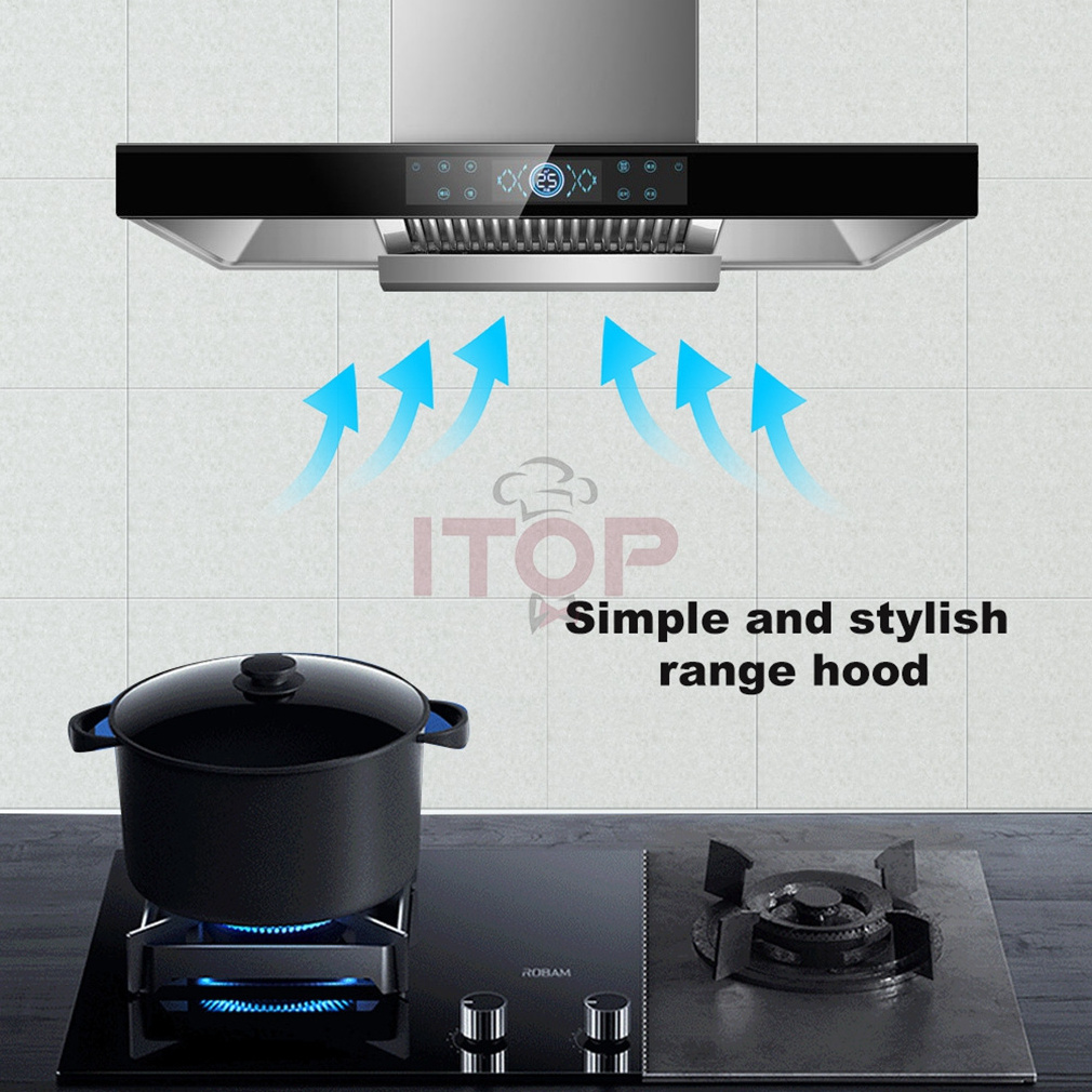 ITOP Intelligent Touch Control Kitchen Cooker 110v Kitchen Hood Smart Range Hood