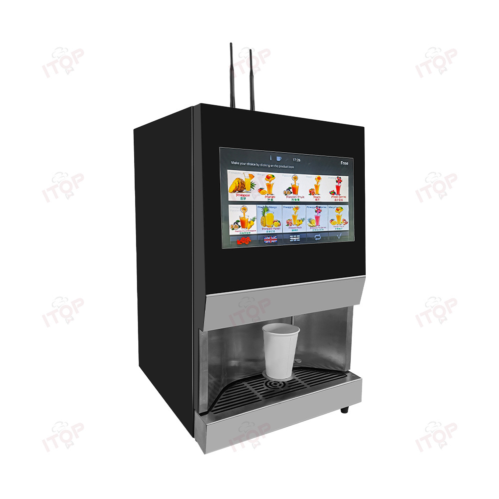 Table-top Smart Automatic Hot Bean To Cup Coffee Vending Machine With Credit Card Payment Coffee Maker Vending Machine