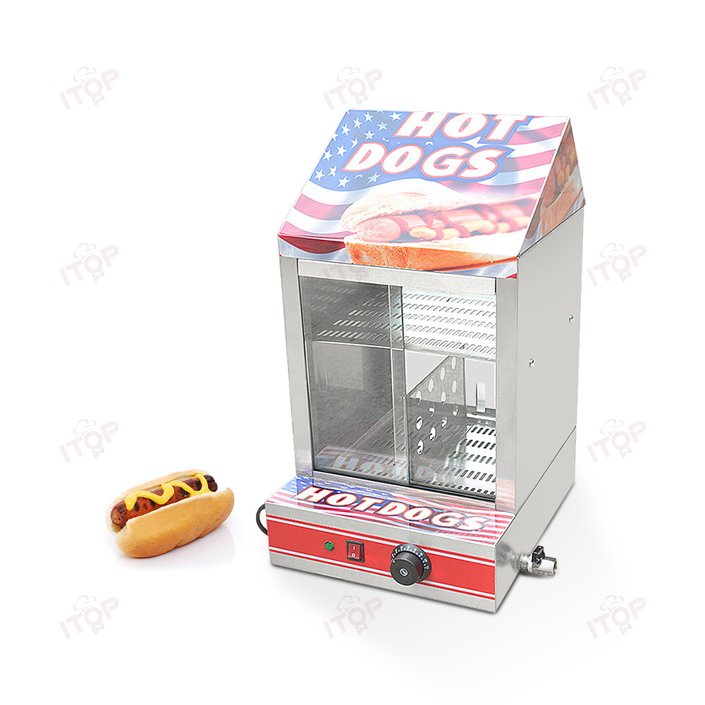 Snack Machine Electric Hot Dog Display Warmer Hot Dog Showcase Hot Dog Machine Warmer Food Warmer Showcase Display