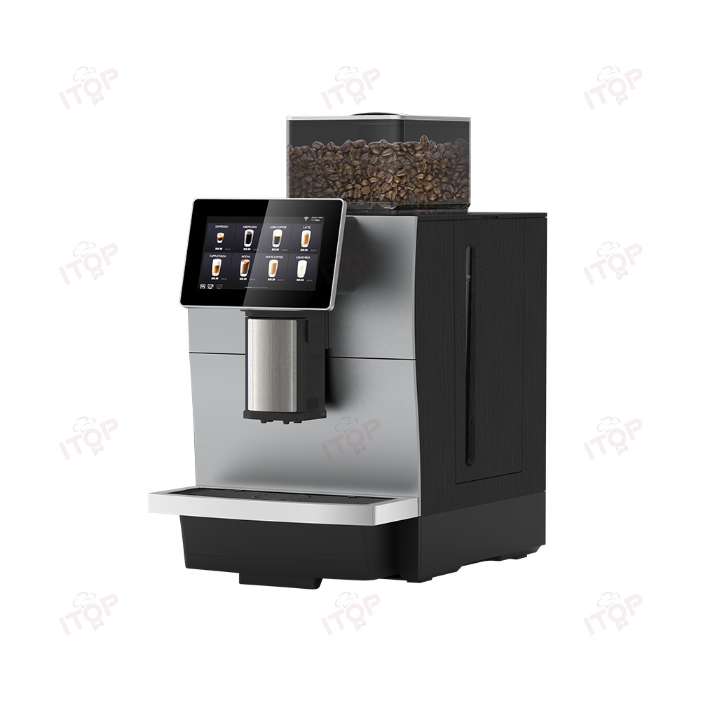 Commercial Bean To Cup Super Automatic Coffee Machine For Home Coffee And Office Coffee Service With Espresso And Americano