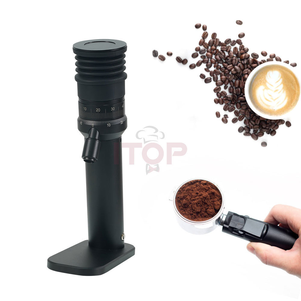 47mm Burr Espresso Coffee Grinder Adjustable External Scale Electric Coffee Grinder