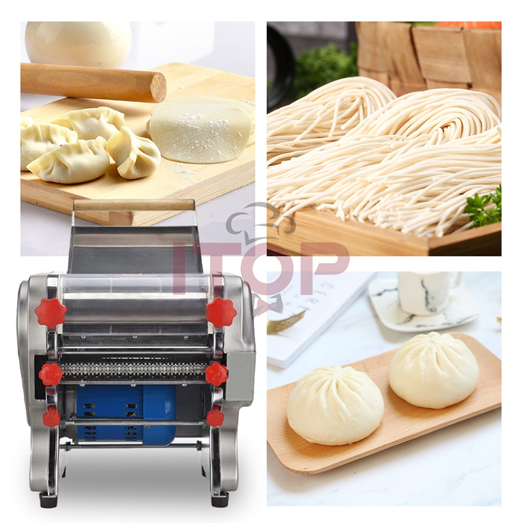 ITOP 3/6mm Wide Dough Roller Commercial Dough Press Pasta Maker Electric Noodles Making Machine