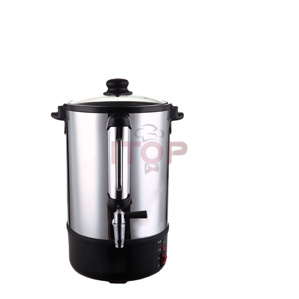 Stainless Steel Warmer Heating Hot Water Boiler Water Kettle 220V Catering Kettle  Large Capacity Juicer Coffee Dispenser