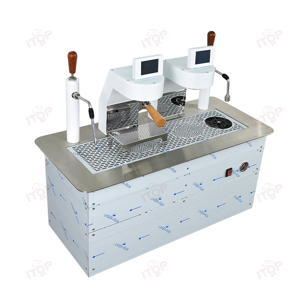 Fashion Easy Operating Double Group Commercial Desk Top Expresso Coffee Machine/under Counter Espresso Machine