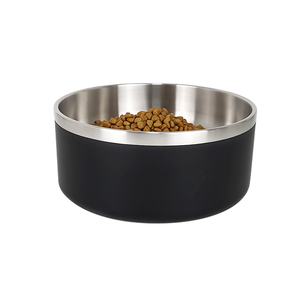 IKITCHEN Hot Selling Custom logo luxury dog bowl Stainless steel dog cat food water bowl non slip 21cm pet bowl