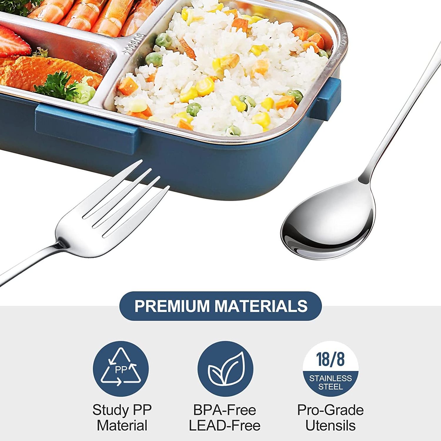 Stainless steel bpa free cute kids bento lunch box with soup bowl lunch bag sets eco-friendly school lunch box kids