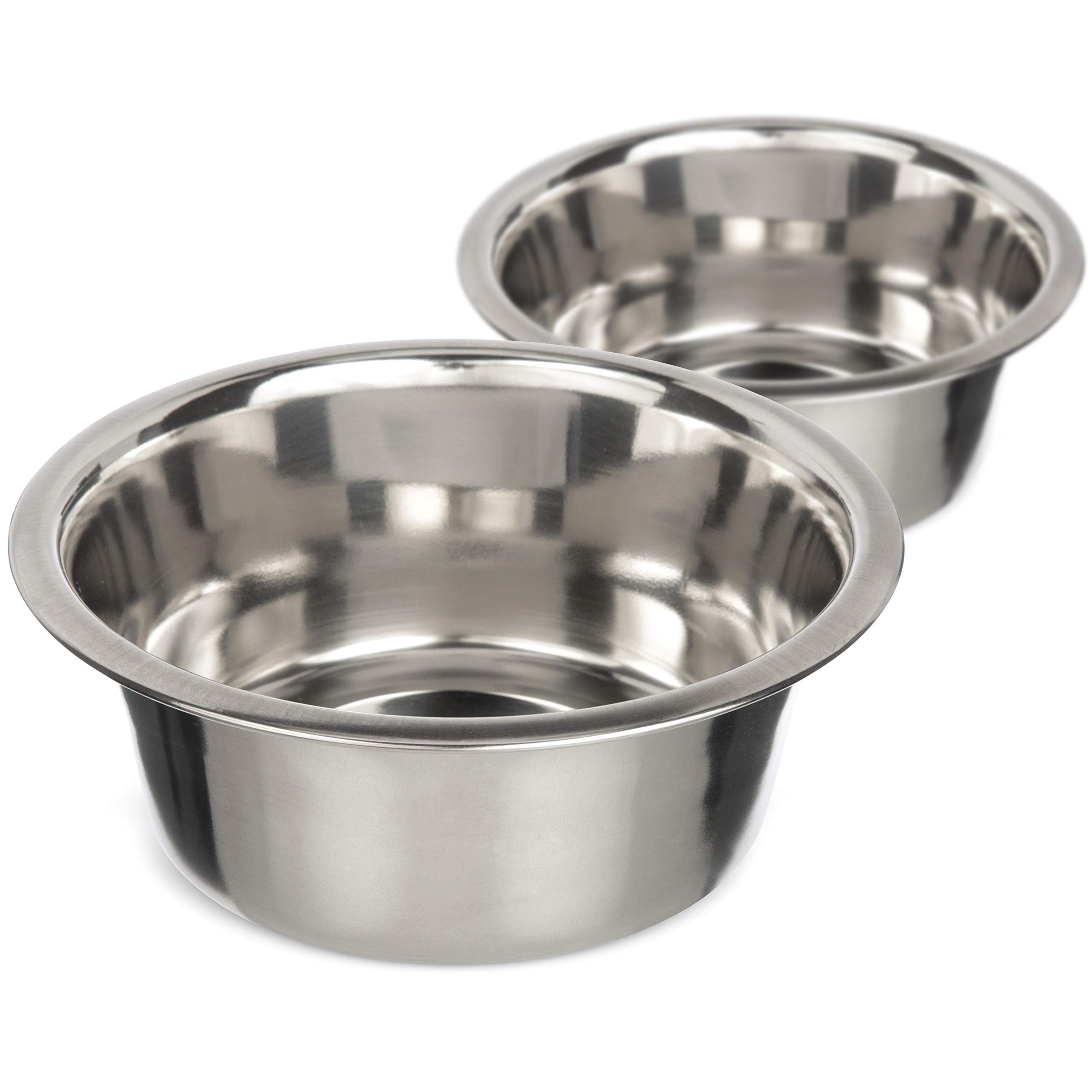 Pet Brands Stainless Steel Dog Cat Bowls Elevated Dog Feeder Bowls Extra Large Metal Dog Food and Water Dish