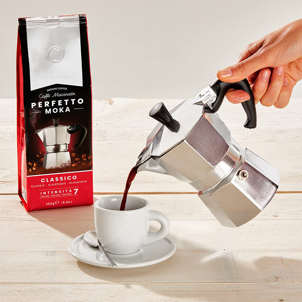 Moka Kettle Maker Moka Pot Aluminium Stove Top Coffee Tea Kettles Moka Pot Italian Espresso Coffee Maker Pot 1-6 Cups