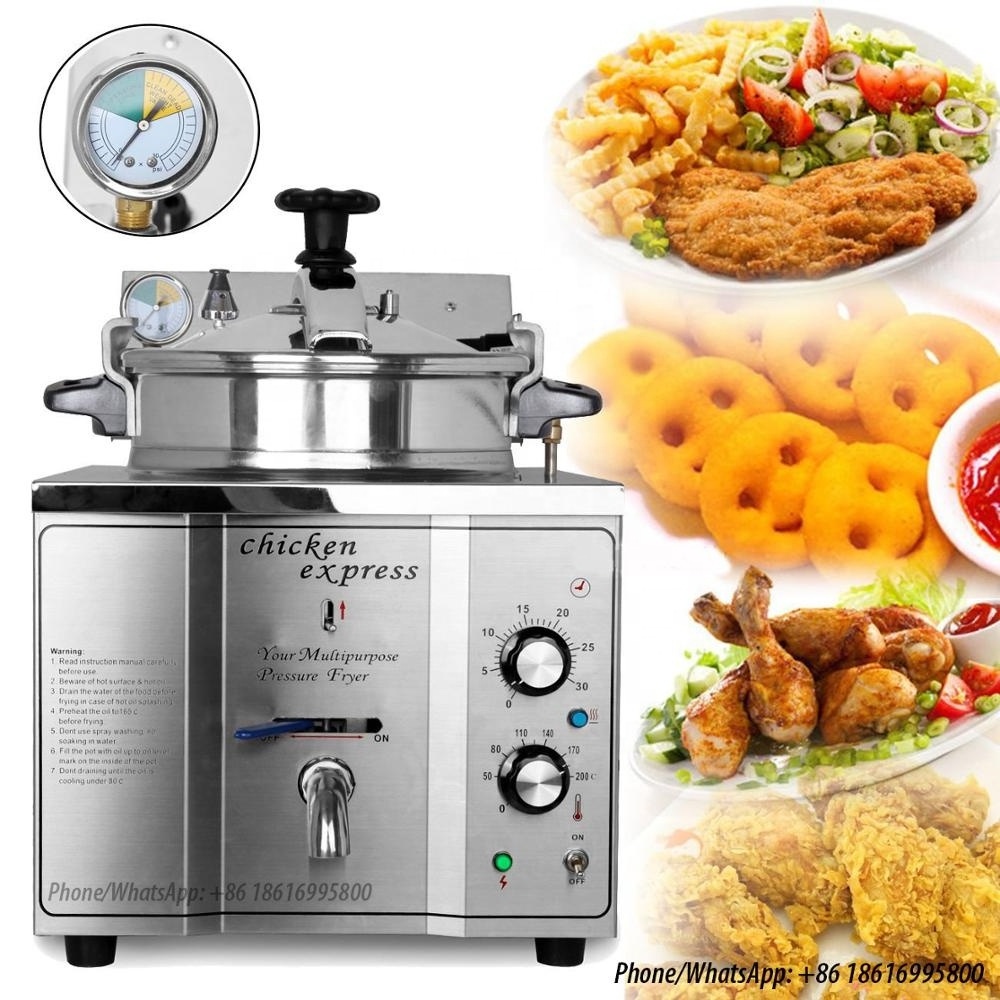 16L Electric Table Top Chicken Pressure Fryer Machine Broaster pressure fryer