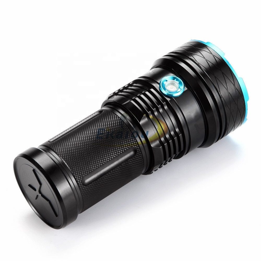 LED Flashlight Highlight 12LED  Torch 18650 Waterproof lamp Tactical flashlight for camping, hunting, outdoor