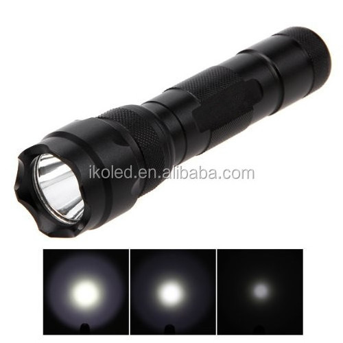 OEM 502B 3.0V 18w Powerful Portable LED Flashlight with Clip EDC Torch Lamp 18650 Linterna