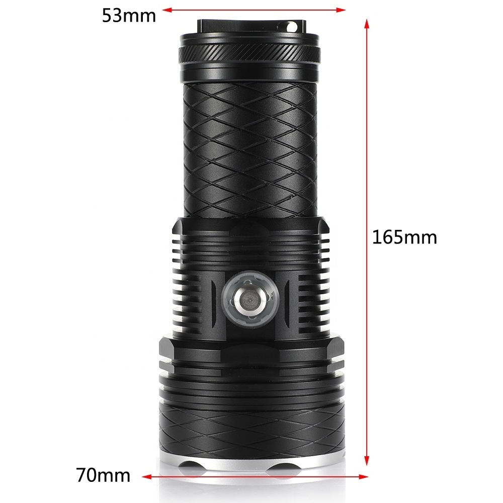 Waterproof Most Powerful 4led XHP70 Led Diving Tactical Flashlight 12000 Lumens