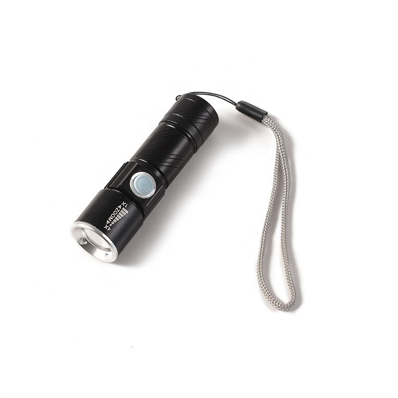 USB Charging Mini Size Flashlight XPE Zoomable Torch  rechargeable led torch light flashlight bulk led mini flashlights