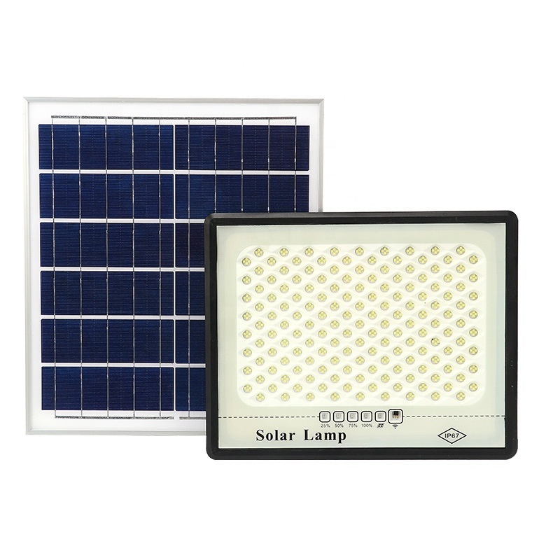 High Quality IP67 Remote Control Slim Solar Powered Floodlight Outdoor Led Solar Flood Light led waterproof street spotlights