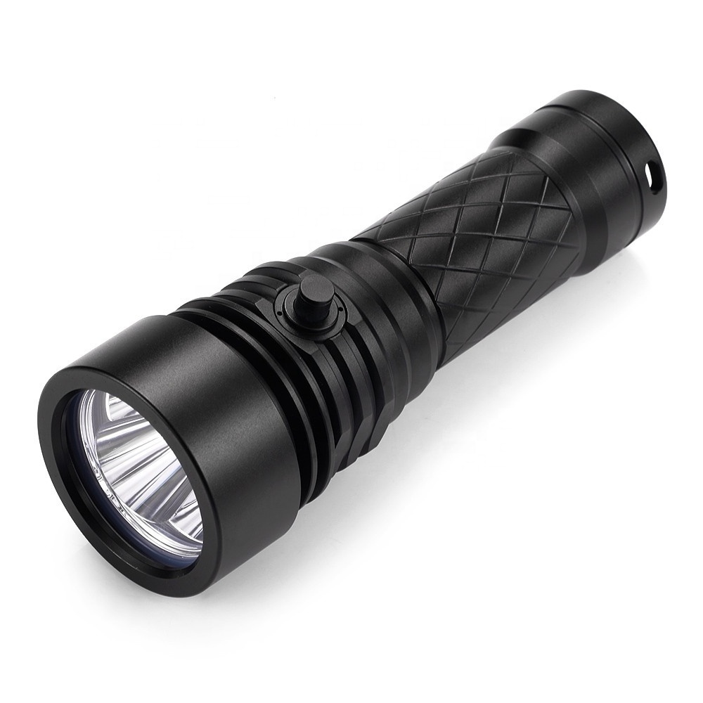 Factory wholesale High Brightness 3000 Lumen Portable Underwater Torch LED  Diving Flashlight with battery charger KIT