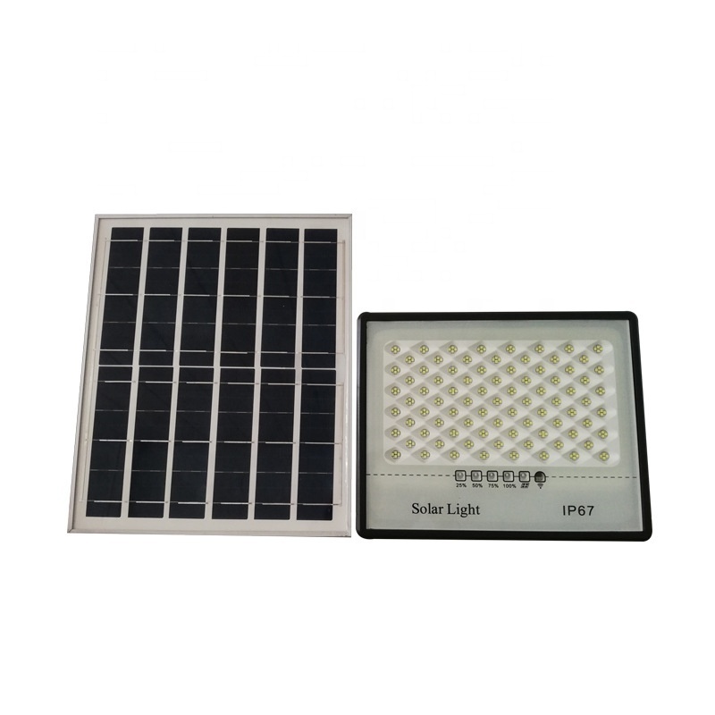 High Quality IP67 Remote Control Slim Solar Powered Floodlight Outdoor Led Solar Flood Light led waterproof street spotlights