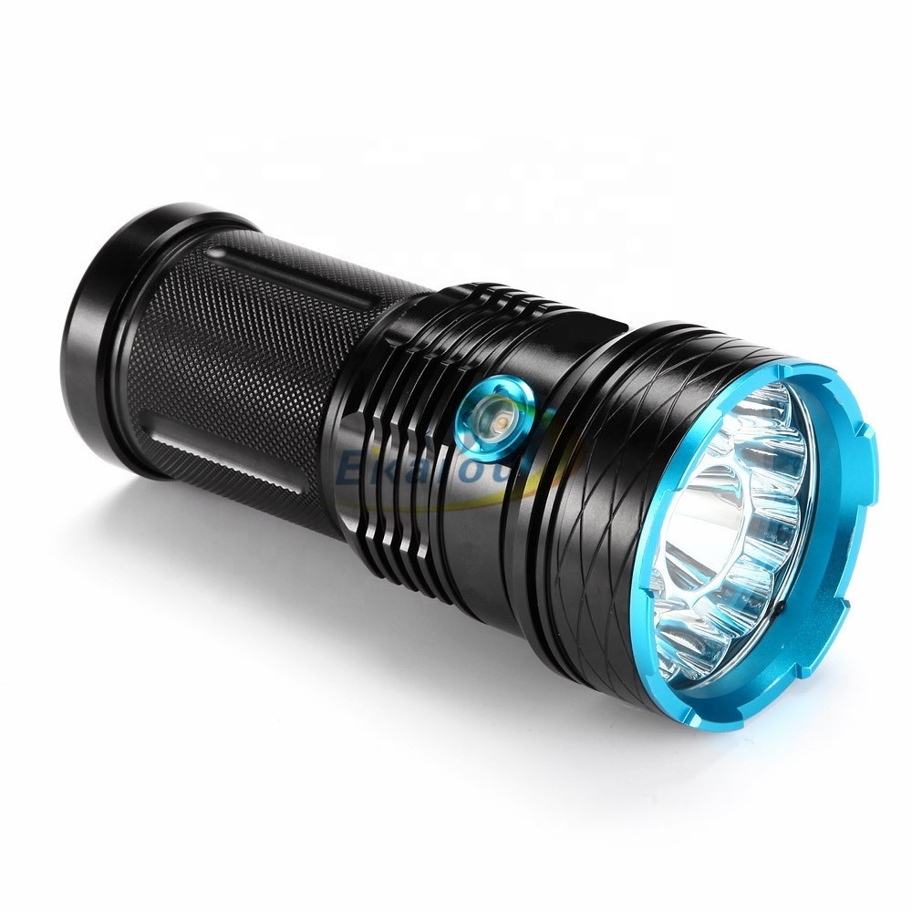 LED Flashlight Highlight 12LED  Torch 18650 Waterproof lamp Tactical flashlight for camping, hunting, outdoor