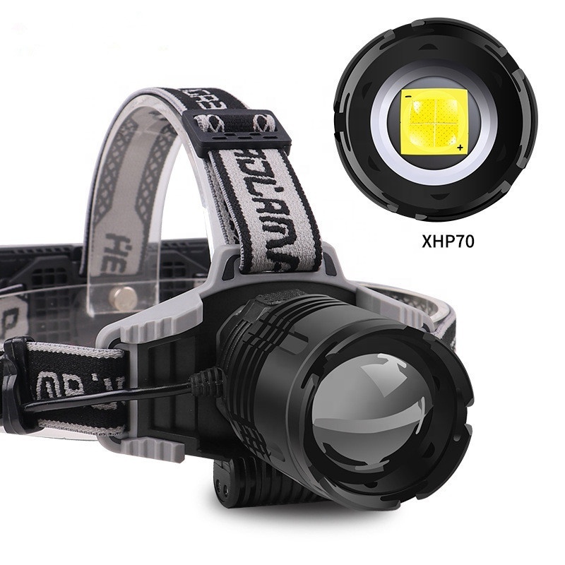 Super Bright XHP70 USB Rechargeable Led Headlamp XHP90 Most Powerfull Headlight Fishing Camping ZOOM Torch Black 18650 Ce 60 0.4