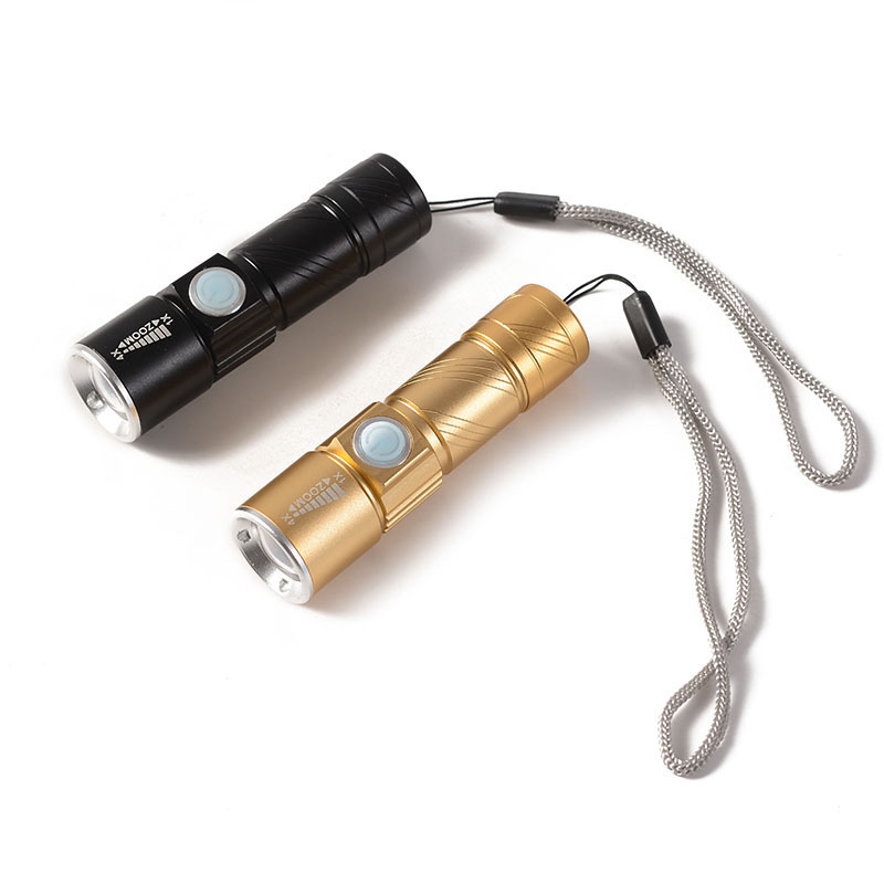 USB Charging Mini Size Flashlight XPE Zoomable Torch  rechargeable led torch light flashlight bulk led mini flashlights