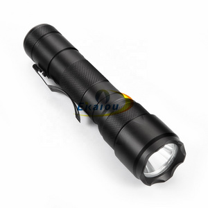 OEM 502B 3.0V 18w Powerful Portable LED Flashlight with Clip EDC Torch Lamp 18650 Linterna