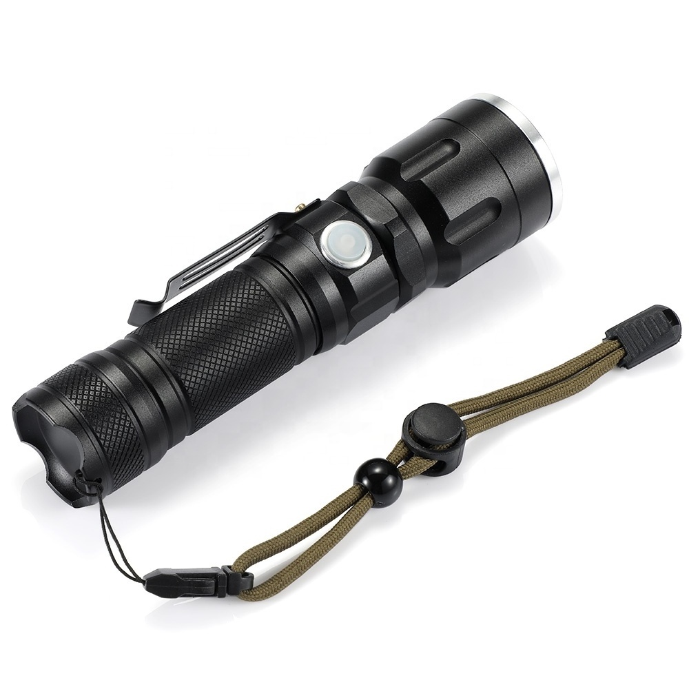 Xhp50 Flashlight xhp50 18650 Flashlight Usb XHP50 Super Bright 5 Modes Zoomable Water USB Rechargeable Tactical Flashlight