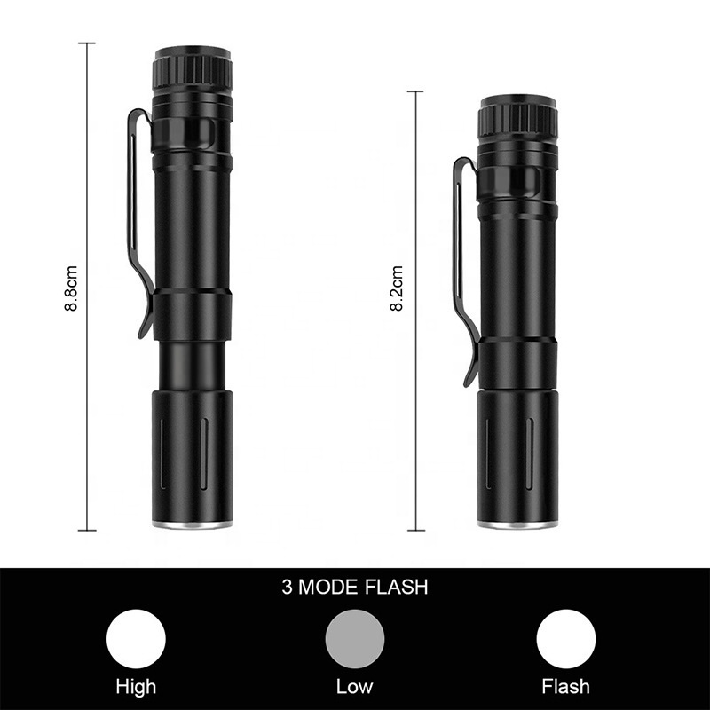 Mini Flashlight Zoom XPE Working Inspection Light Portable Penlight LED Maintenance Hand Torch Pocket Lamp Use flash light