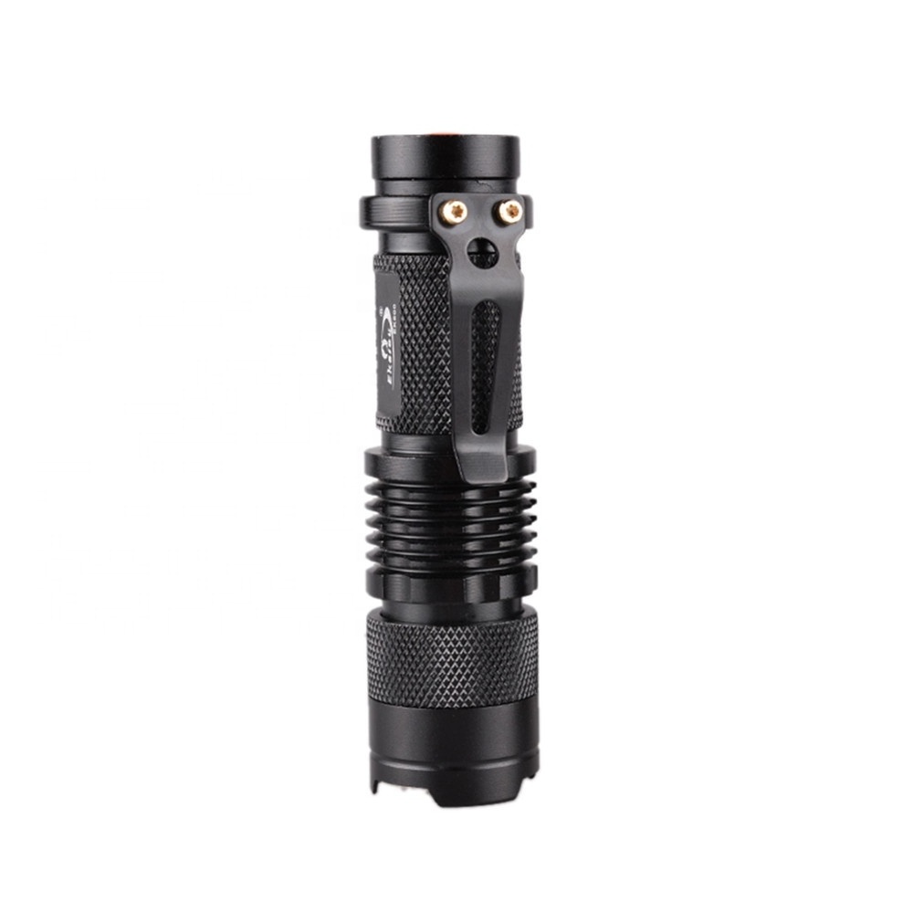 Adjustable Zoomable Led mini Flashlight Tactical Small Flashlights 3-Mode Pocket Torch Adjustable Focus Light Lamp