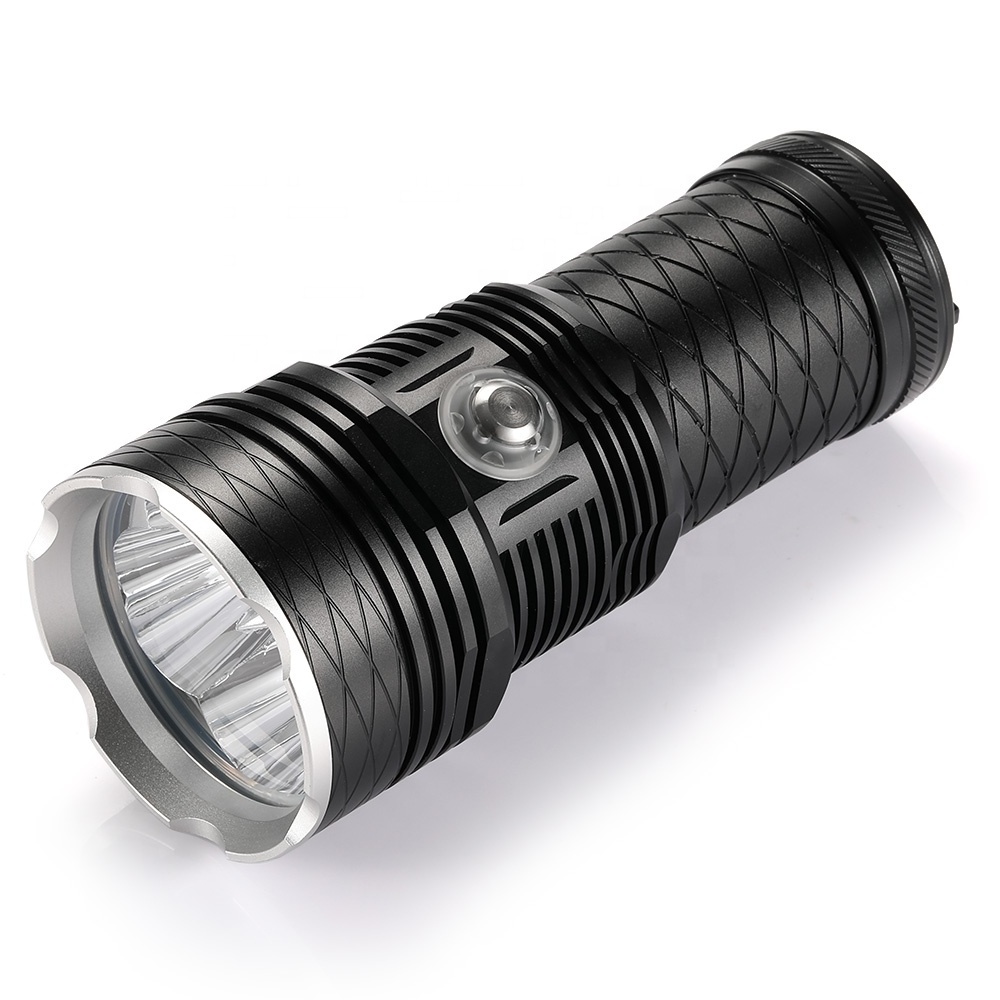 Waterproof Most Powerful 4led XHP70 Led Diving Tactical Flashlight 12000 Lumens