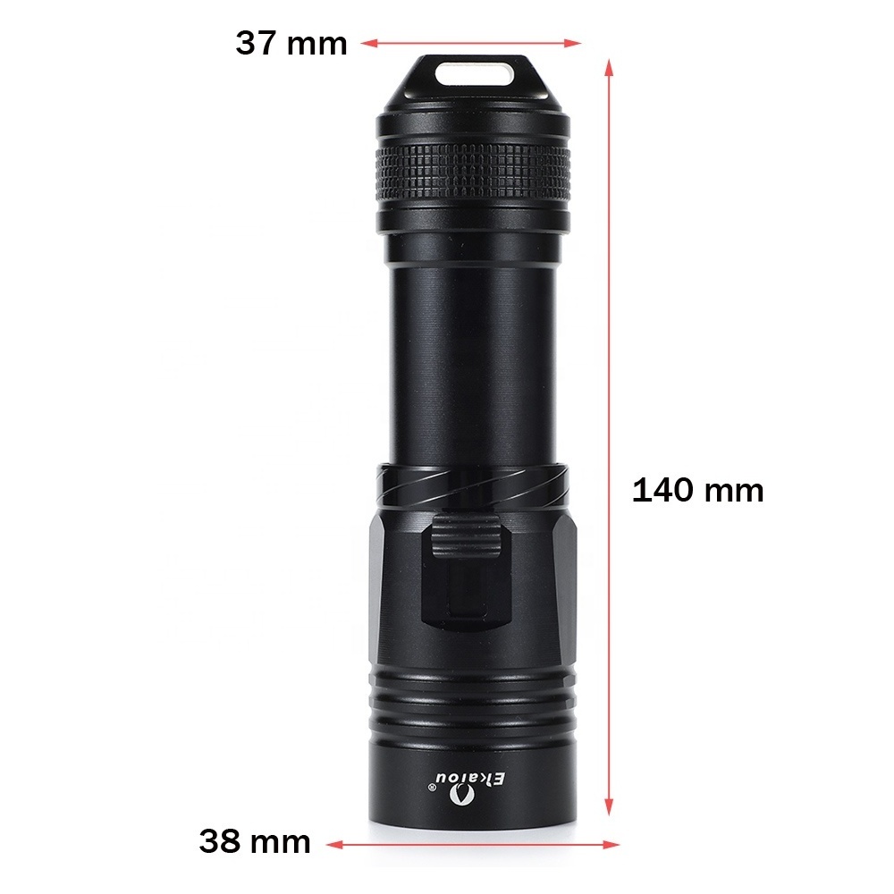 LED diving Flashlight waterproof LED Dive Torch Light Professional Rechargeable Scuba Diver Lamp Flashlights Wholesale