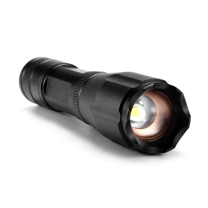 Super Bright Zoom Pocket Small Powerful Flashlight Torch Light linterna Tactical Metal LED EDC Mini Flashlight