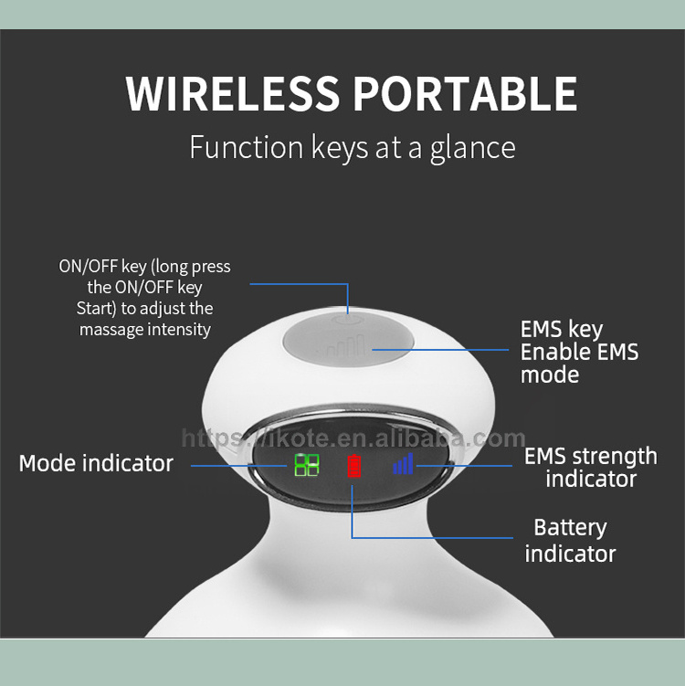 Factory Wholesale Ems Scalp Head Massage electric handheld massager head body massage vibrator machine