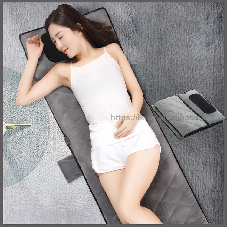 Wholesale Multiple Function Healthy full body kneading shiatsu massage bed with heating vibration massage mat