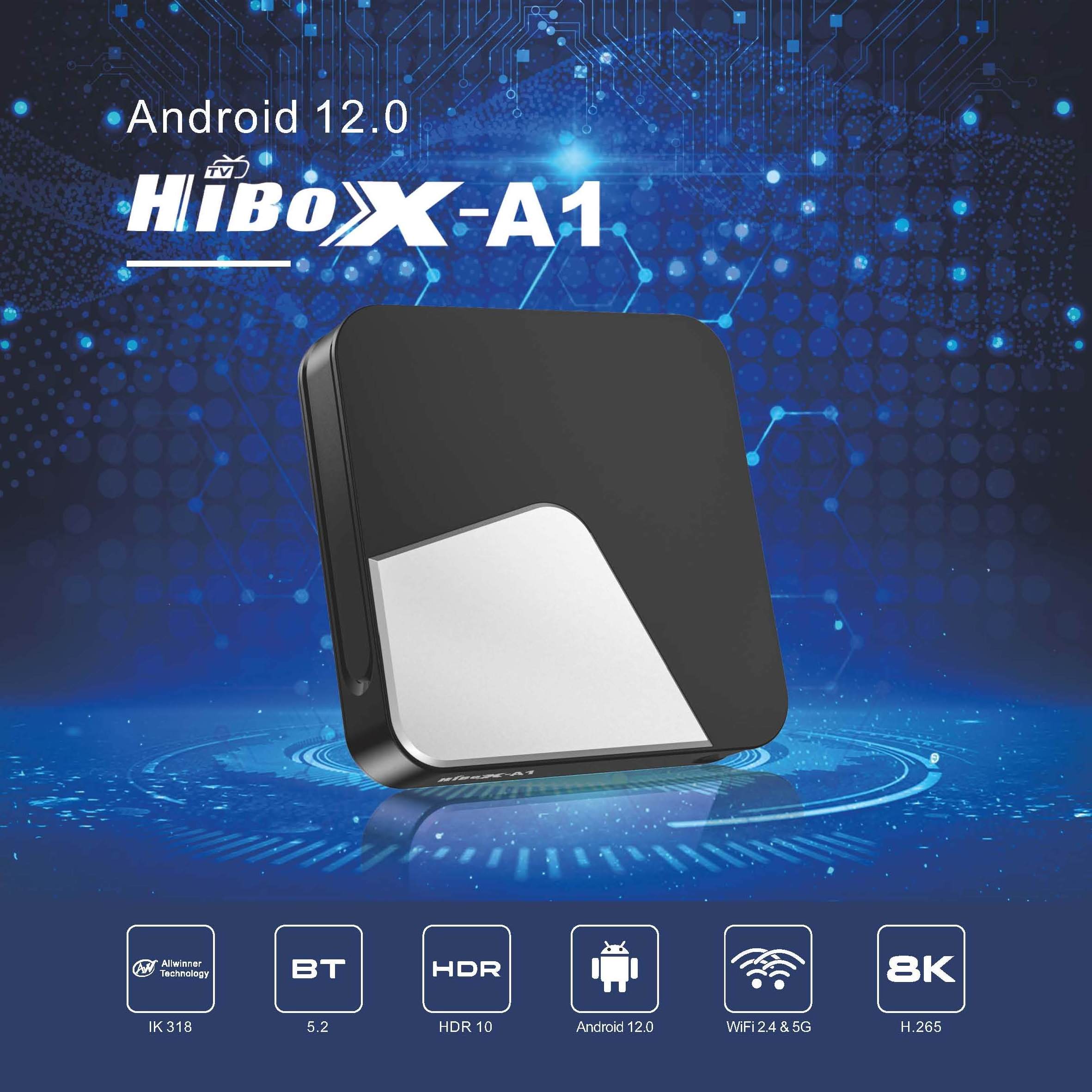 2.4G /5G ATV Android 12 Allwinner H618 IK318  Dual Wifi 8K Android Smart TV BOX Voice Control TV Channel Hi Box Set Top Box