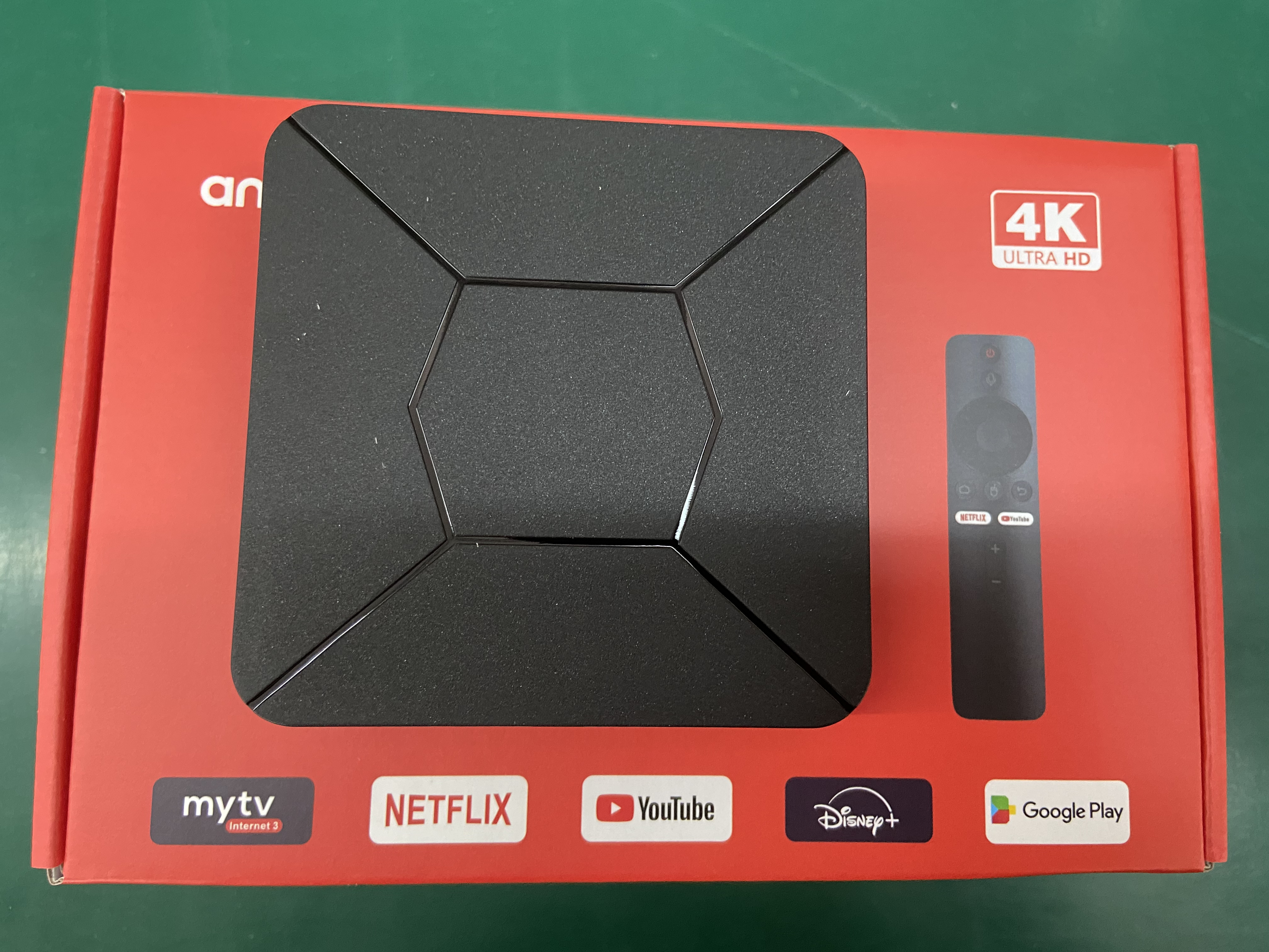 OEM XIAO 4K Smart Fire TV Box Android 12 WLAN Ethernet WiFi 6 Media Player Set Top Box