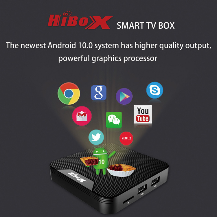 4K Android TV Box HTV HD Smart Set Top Box 2.4G WiFi High-definition Decoder Multi-function Network settop box puce