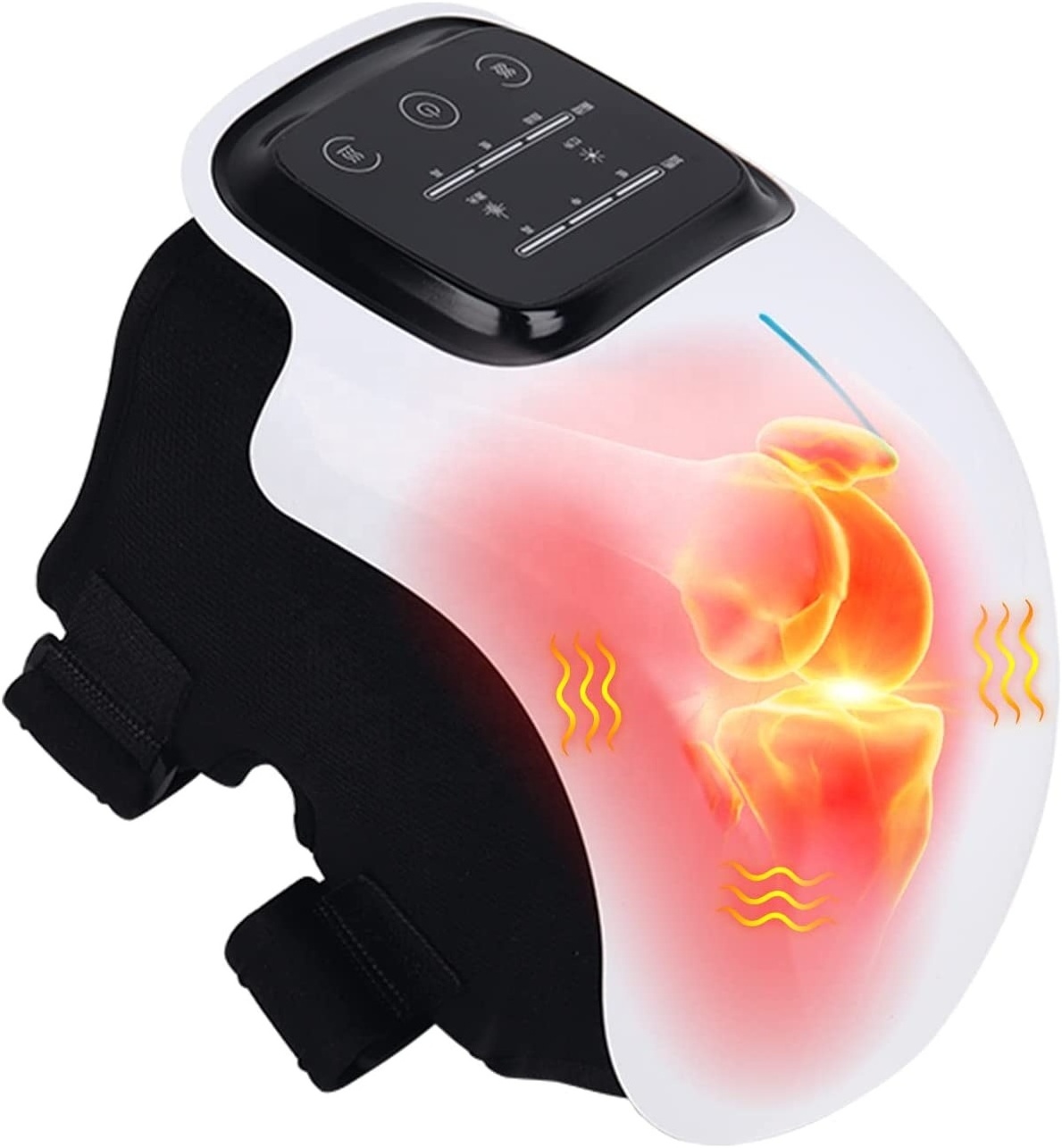 Cordless Wrap Knee Joint Massager Smart Electric Heating Vibration Pad Knee Massager with Heat Air Compression