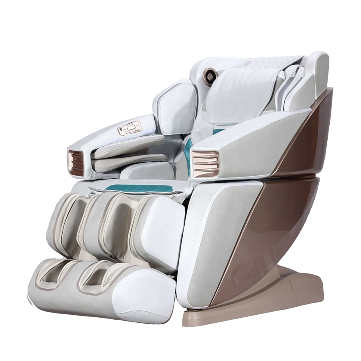 high end fancy relax therapist  true 3D mechanism 0 gravity calf kneading capsule thai stretching english massage chair