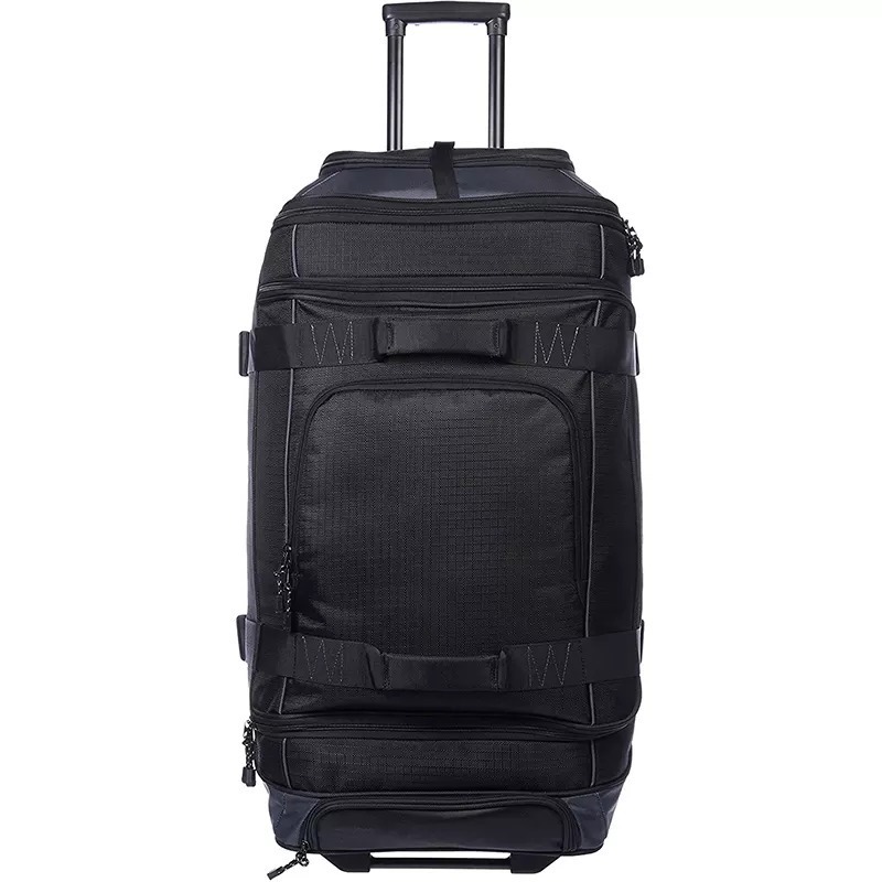 High Quality Waterproof Men Outdoor Luggage Travel Bag Black Shoulder Sport Bags Polyester Gym Bag With Custom Print