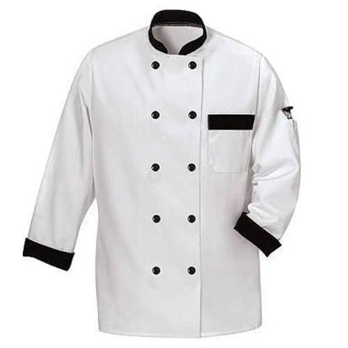 Custom Unisex Chef Coat Men's Long Sleeve Chef Jacket Restaurant Kitchen Cooking Button Chef Uniform Supplier