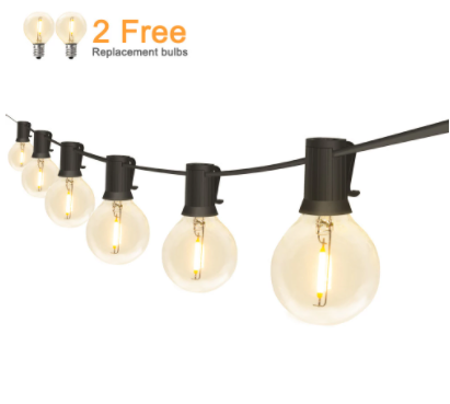 LED Solar Powered   Bulb Globe String Light