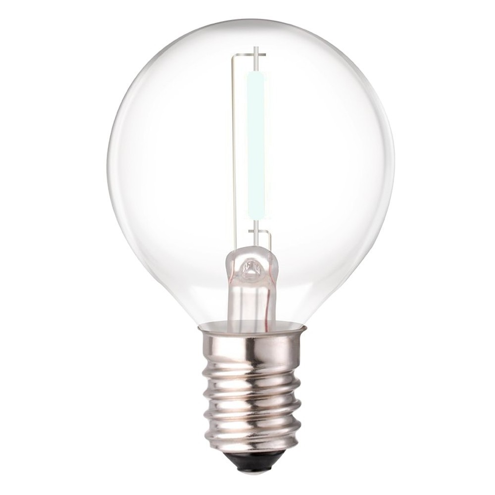 Edison LED Light G40 Filament Bulbs Dimmable Vintage Style 0.5W (5 Watt Equivalent) 2300K E26 Base