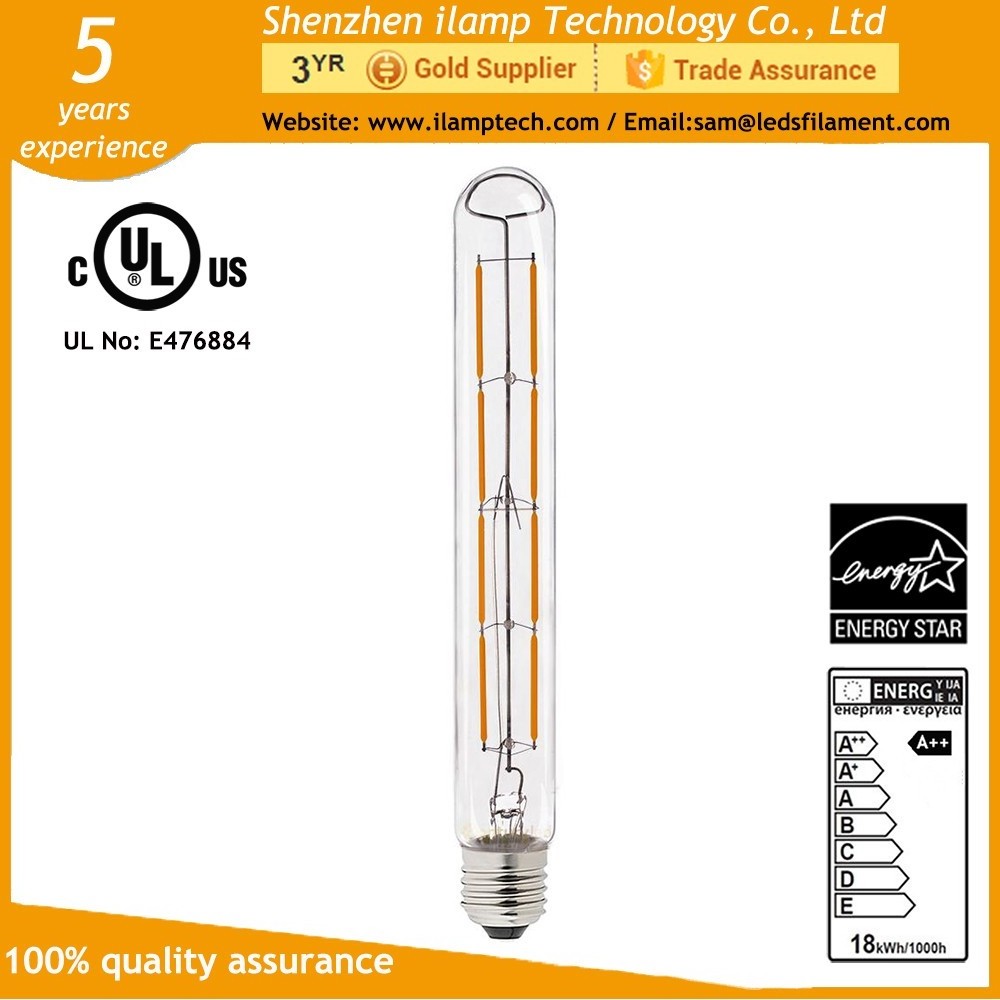 Long tubular filament bulb T30*225mm/T30*300mm clear bulb  porch patio street lighting decoration lamp